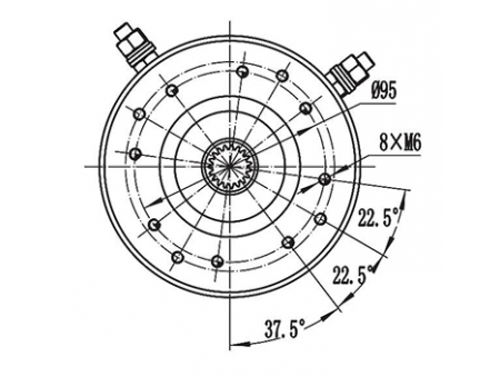 Motor de Imán Permanente, con Escobillas 1500W - ZD132A1; Motor de Accionamiento