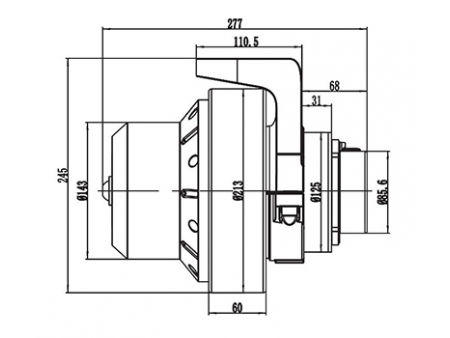 Kit de Motor Sin Escobillas de 500W (Imán Permanente). TF110BH2