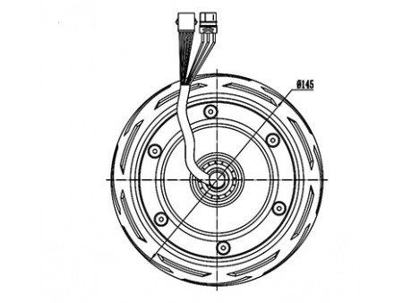 Motor de Imán Permanente sin Escobillas, 150W - GF075AQH1