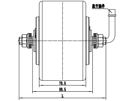 Motor de Imán Permanente sin Escobillas, 200-300W - GF075AQH2; Motores de Corriente Continua