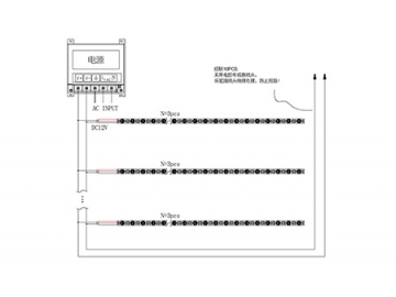 Tira LED rígida con iluminación lateral DXD438E