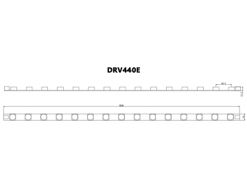 Tira LED rígida con iluminación lateral DRV-440E / DRV-443E