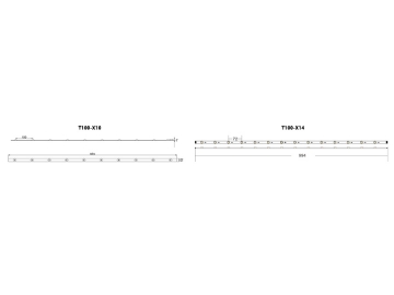 Tira LED rígida con retroalimentación T100-X10 / T100-X14