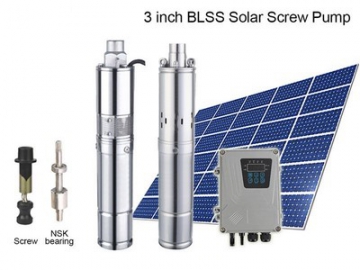 Bomba de Tornillo Sumergible de 3 Pulgadas, BLSS; Bombas Solares