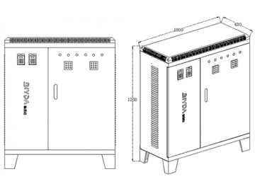 Fuente de alimentación de calentamiento por inducción 120-160kW (soporte de suelo), Fuente de poder