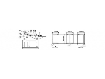 Máquina para fabricar sobres de bolsillo automática  POCKET124