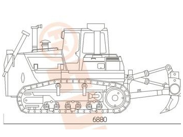 Tractor de orugas / Tractor sobre orugas, FK14-220T