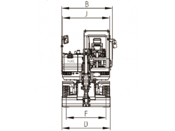 Excavadora sobre ruedas, FK70-9L