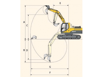 Excavadora sobre oruga / Excavadora oruga / Excavadora de oruga, FK480-9