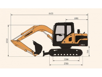 Excavadora sobre oruga, FK85-9