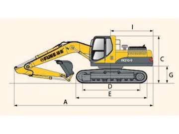 Excavadora sobre oruga, FK310-9