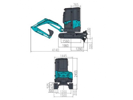 Mini Excavadora, SWE25UF; Excavadoras Pequeñas, Maquinaria Pesada