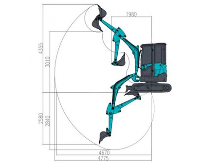 Mini Excavadora, SWE25UF; Excavadoras Pequeñas, Maquinaria Pesada