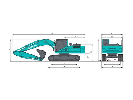 Excavadora Mediana, SWE235E-3H