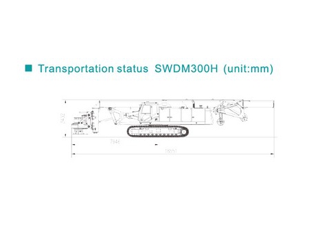 Perforadora Rotativa, SWDM300H; Perforadora Sobre Orugas