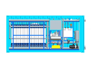 Sistema de Purificación de Agua CMF en Contenedores  Planta de Tratamiento de Agua Móvil con Filtración por Membrana Continua