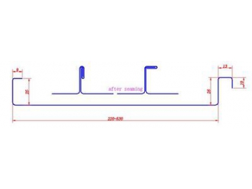 Máquina curvadora móvil de junta alzada KLS25-220-530, curvadora de panel de techo, máquina de curvado para techo metálico