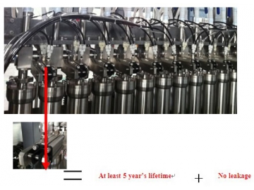 Máquina para llenado de líquidos de alta viscosidad / 1000-5000 ml ZSP-8A