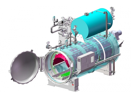 Autoclave por Aspersión de Agua, con Tanque de Precalentamiento