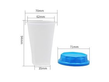 Vaso con tapa IML de 180ml, CX057