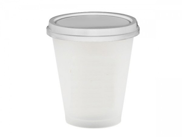 Vaso con tapa IML de 300ml