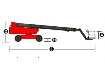 Elevador de pluma telescópica autopropulsada, HT270/HT285J