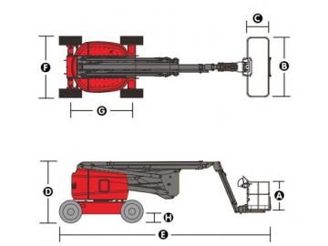 Plataforma articulada autopropulsada, HZ200J