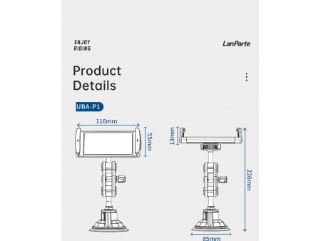 Soporte para tablet con ventosa, UBA-P1/P1L/P1B/P1LB