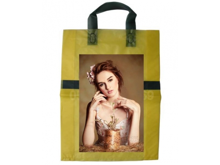 Máquina automática para hacer bolsas con asa de lazo de sello inferior