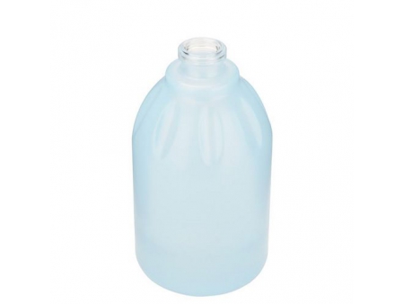 Botella para Perfume, Ovalada en Color Azul