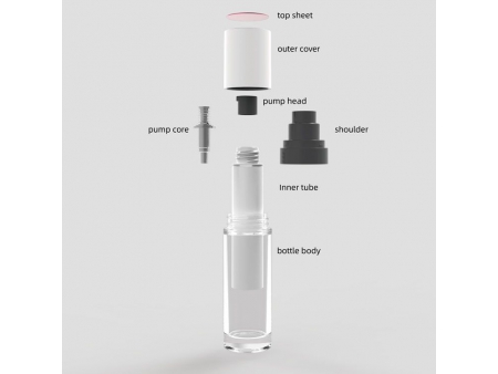 Botella Airless de Vidrio, Rellenable SK201