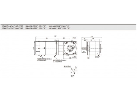 Motor de freno  90mm 60W