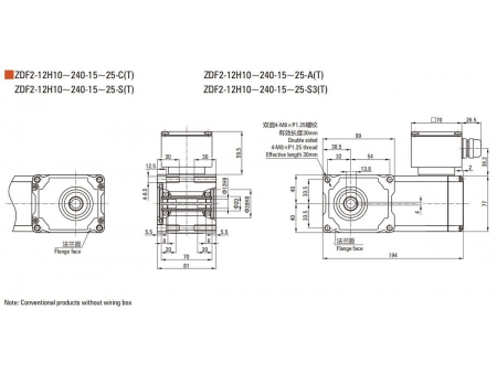 Motorreductor hipoidal F2/F3 de  15W/25W