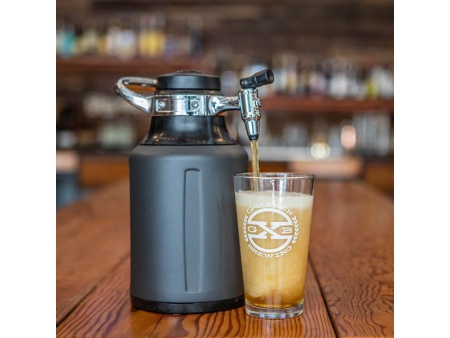 Growler Isotérmico de 1.9L, con Sistema de Carbonatación CO2