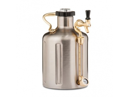 Growler Isotérmico de Doble Pared de 3.8L con Regulador de CO₂