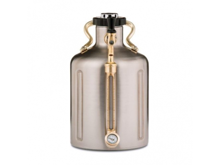 Growler Isotérmico de Doble Pared de 3.8L con Regulador de CO₂