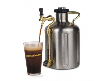 Growler Isotérmico de Doble Pared de 3.8L con Regulador de CO₂