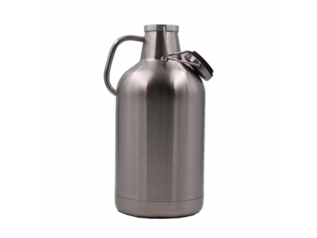 Growler de Doble Pared y Boca Ancha de 3.78L con Tapa Flip Top