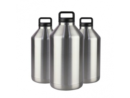 Growler de 3.8L de Doble Pared con Boca Ancha y Tapa Chug