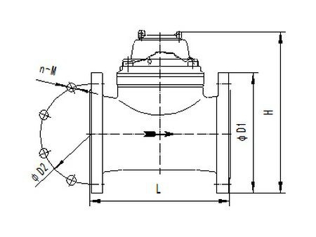 Medidor de agua de hélice horizontal Woltman