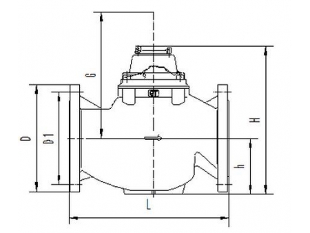 Medidor de agua de hélice vertical Woltman