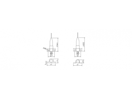 Módulos de diodo láser InGaAs con conector coaxial (Conector TOSA analógico activo)