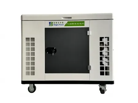 Generador silencioso gasolinero (02 cilindros) 10kW-20kW