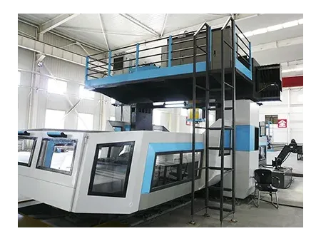 Mandrinadora-fresadora CNC tipo pórtico / gantry (pórtico fijo y mesa móvil)
