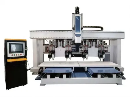 Centro de mecanizado CNC de 5 ejes, con cuatro mesas