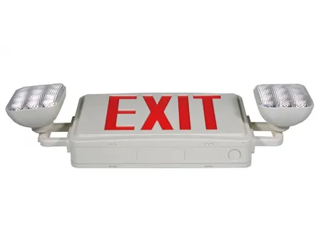 Señal de salida LED combinada con luz de emergencia (letras verdes/rojas), JLEC2GW/JLEC2RW