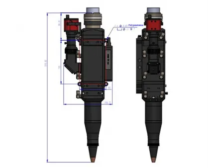 Cabezal de soldadura láser de 15 kW con monitoreo de temperatura
