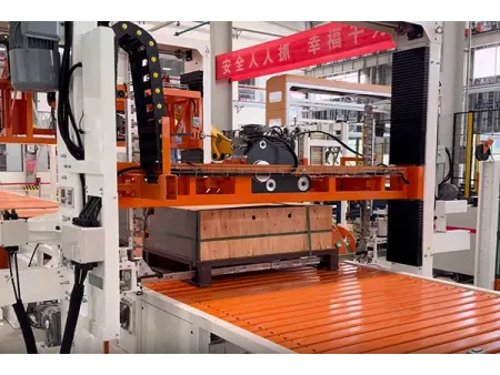 Línea automática de envasado de láminas de vidrio