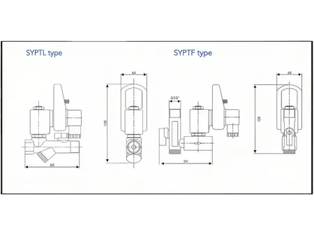 Serie SYPT  Válvula solenoide de latón de 2/2 vías
