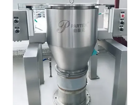 Estación de descarga de bolsas grandes (big bags)